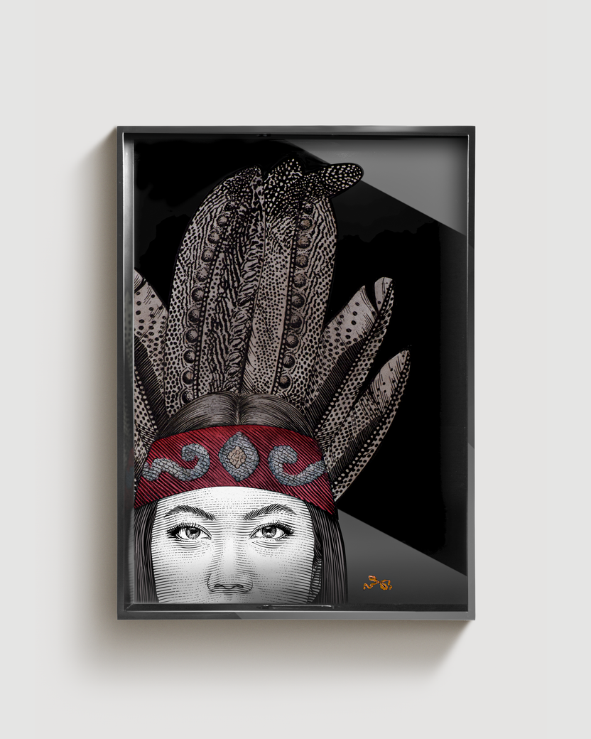 The Statement Tray Large - Dayak Ngaju Bride